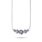Voie Lactée | Argent sterling .925 | Collier fermoir infini en verre Galaxy